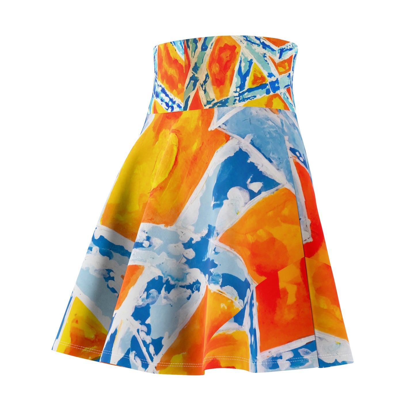 Women's Skater Skirt – Sunset (1) – Waiting with your child
