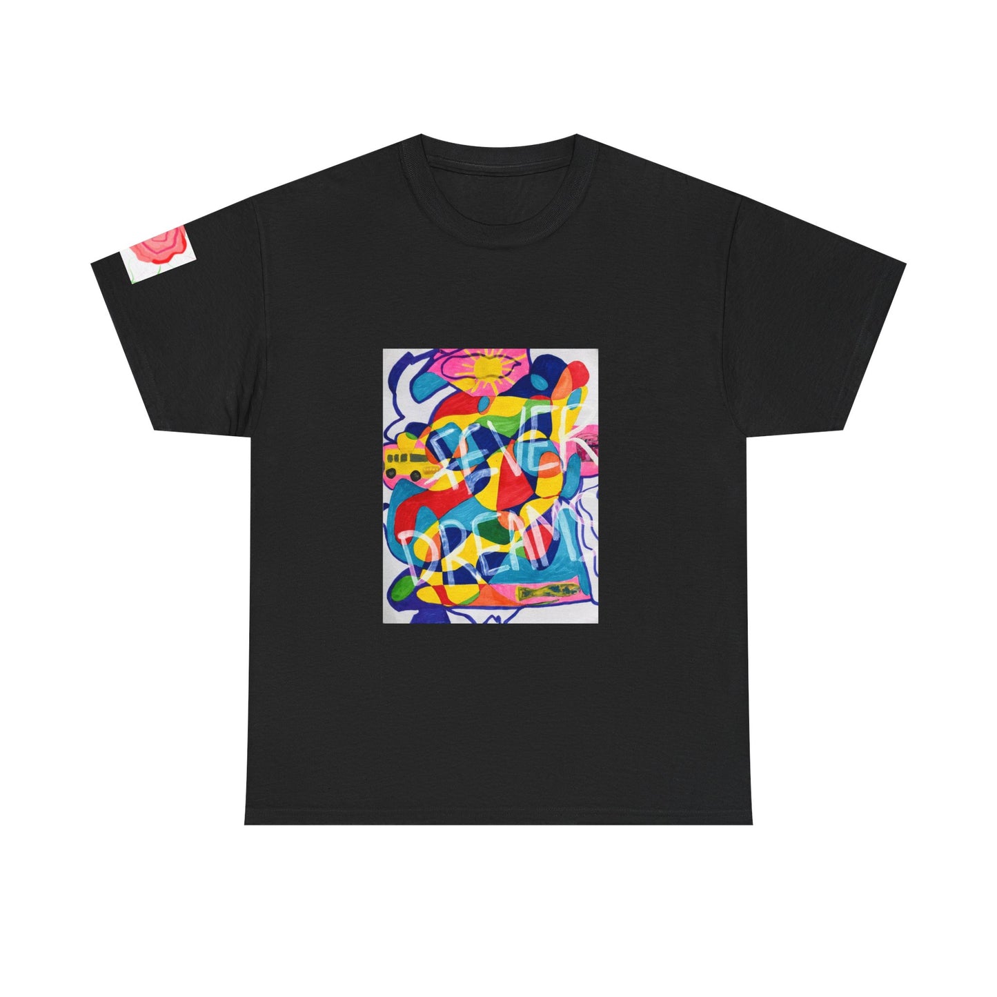 Vibrant Unisex Cotton Tee - Fever Dreams Artwork