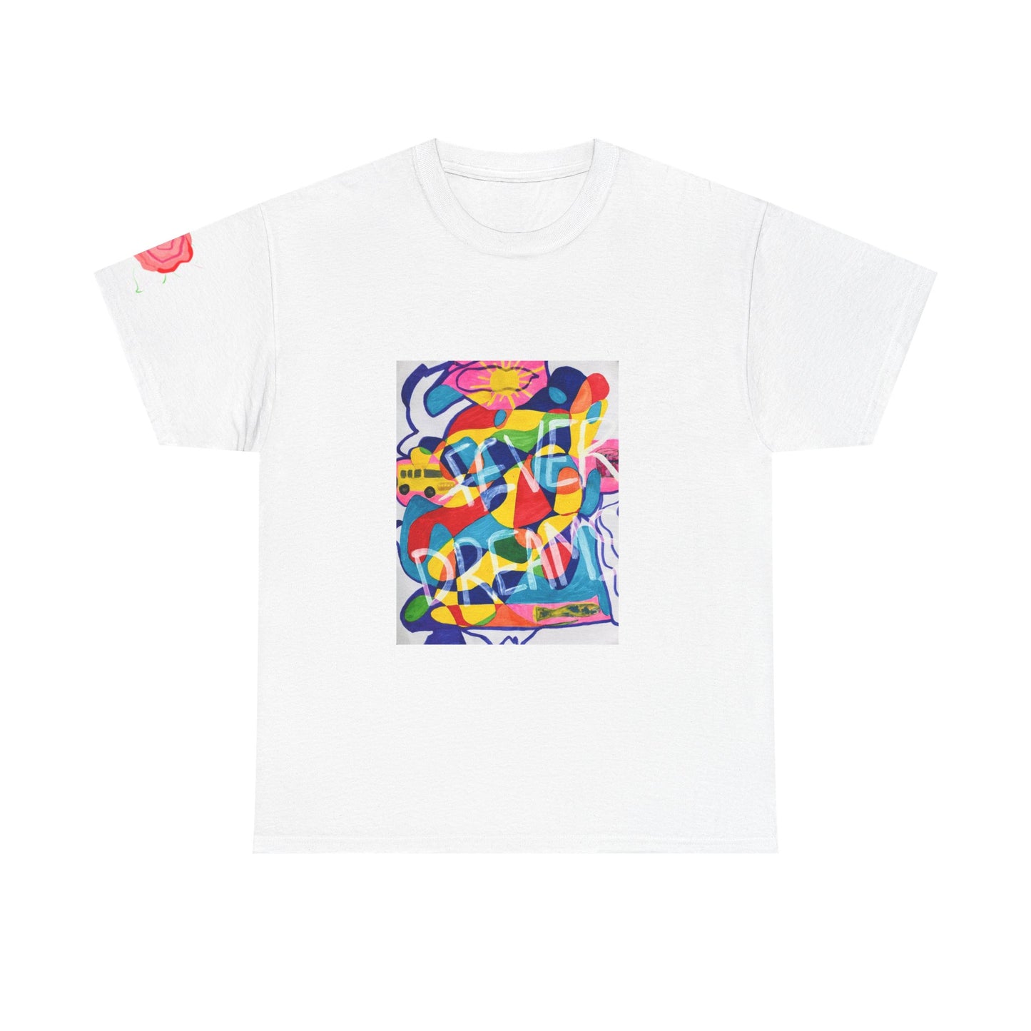 Vibrant Unisex Cotton Tee - Fever Dreams Artwork
