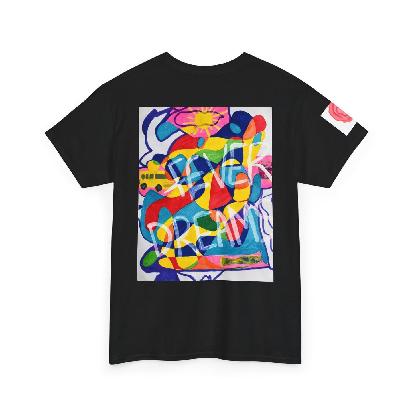Vibrant Unisex Cotton Tee - Fever Dreams Artwork