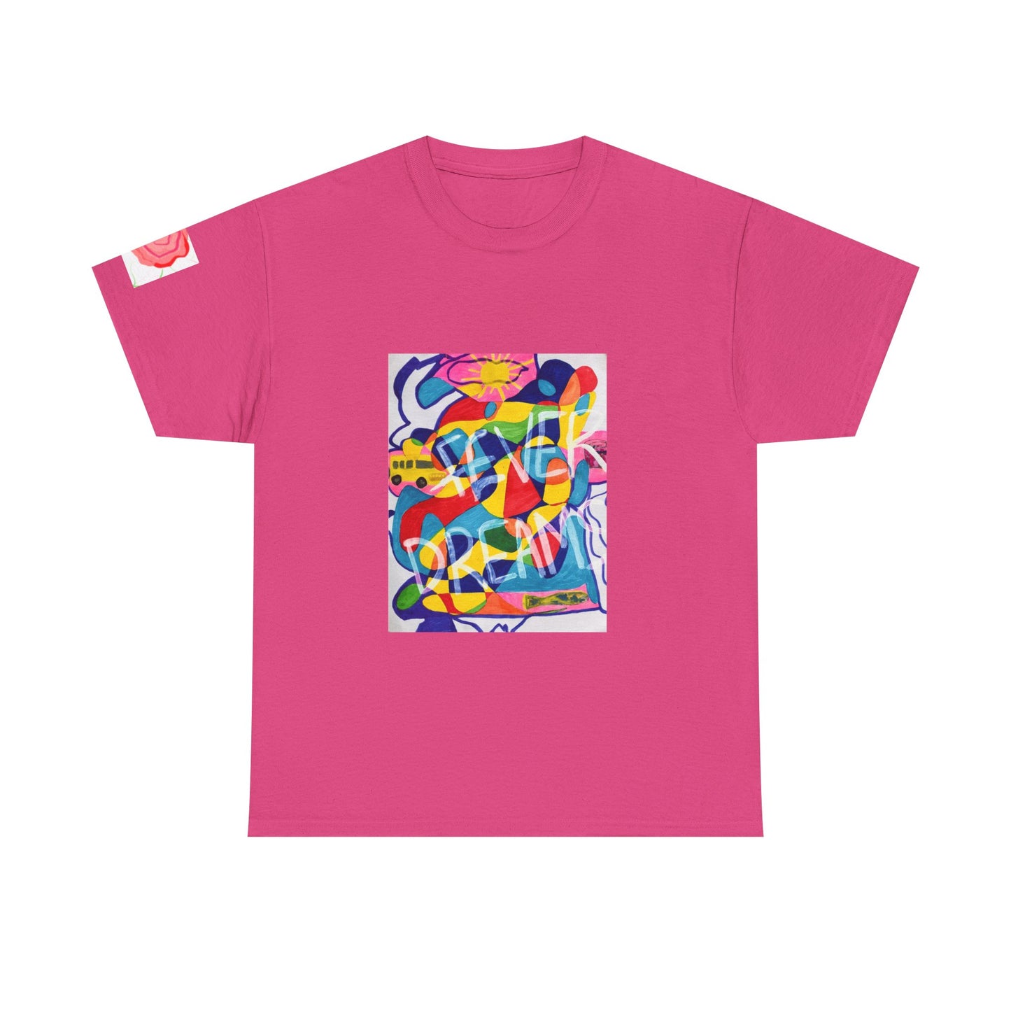 Vibrant Unisex Cotton Tee - Fever Dreams Artwork