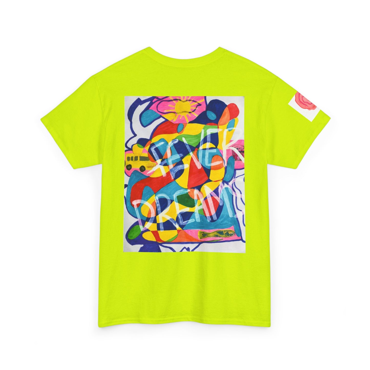 Vibrant Unisex Cotton Tee - Fever Dreams Artwork
