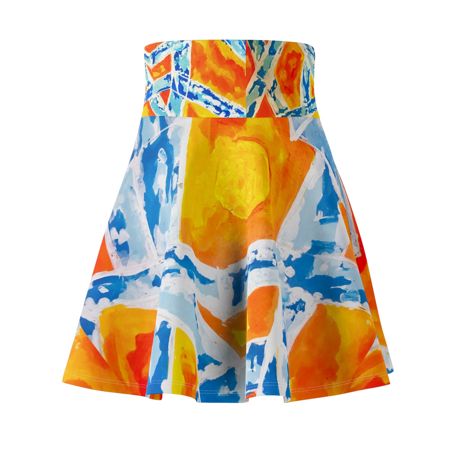 Women's Skater Skirt – Sunset (1) – Waiting with your child