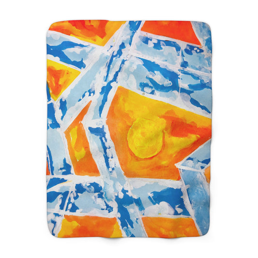 Sunset-Inspired Fleece Blanket by B-Project
