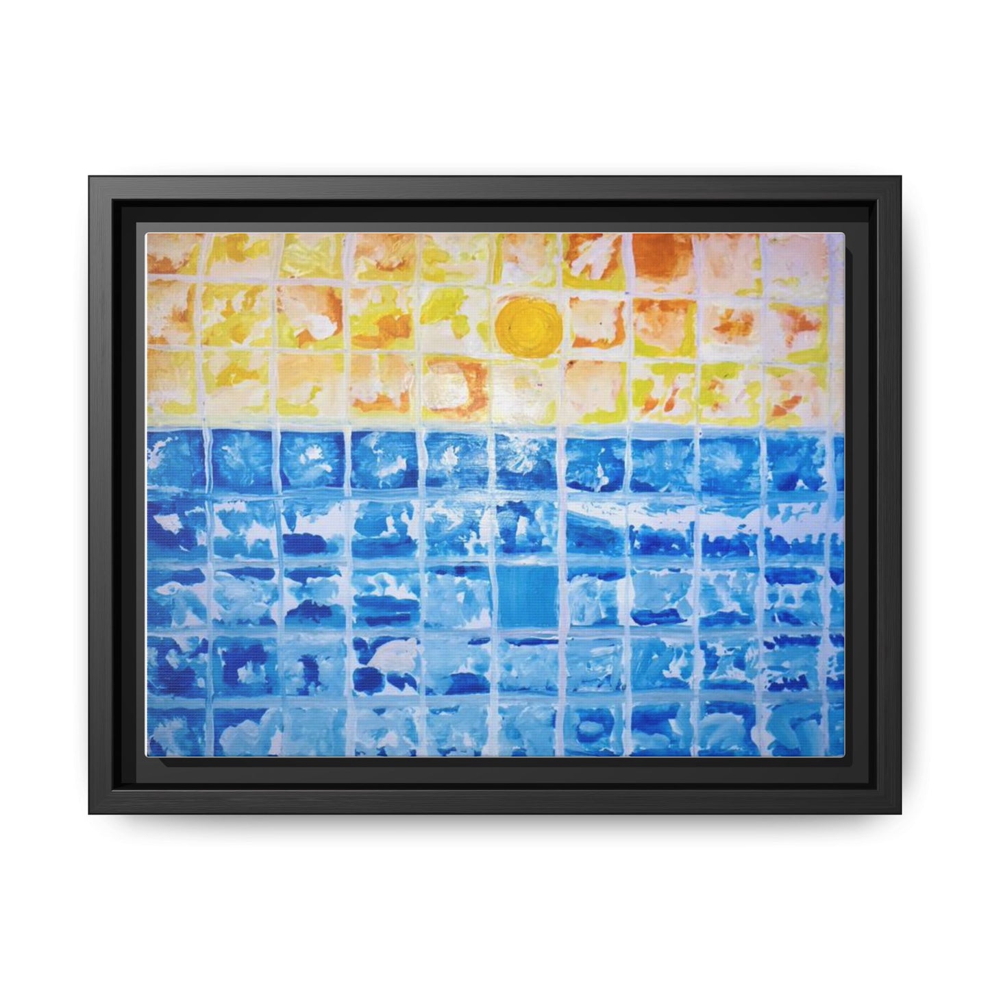 Mindfulness Artwork Framed Canvas Print