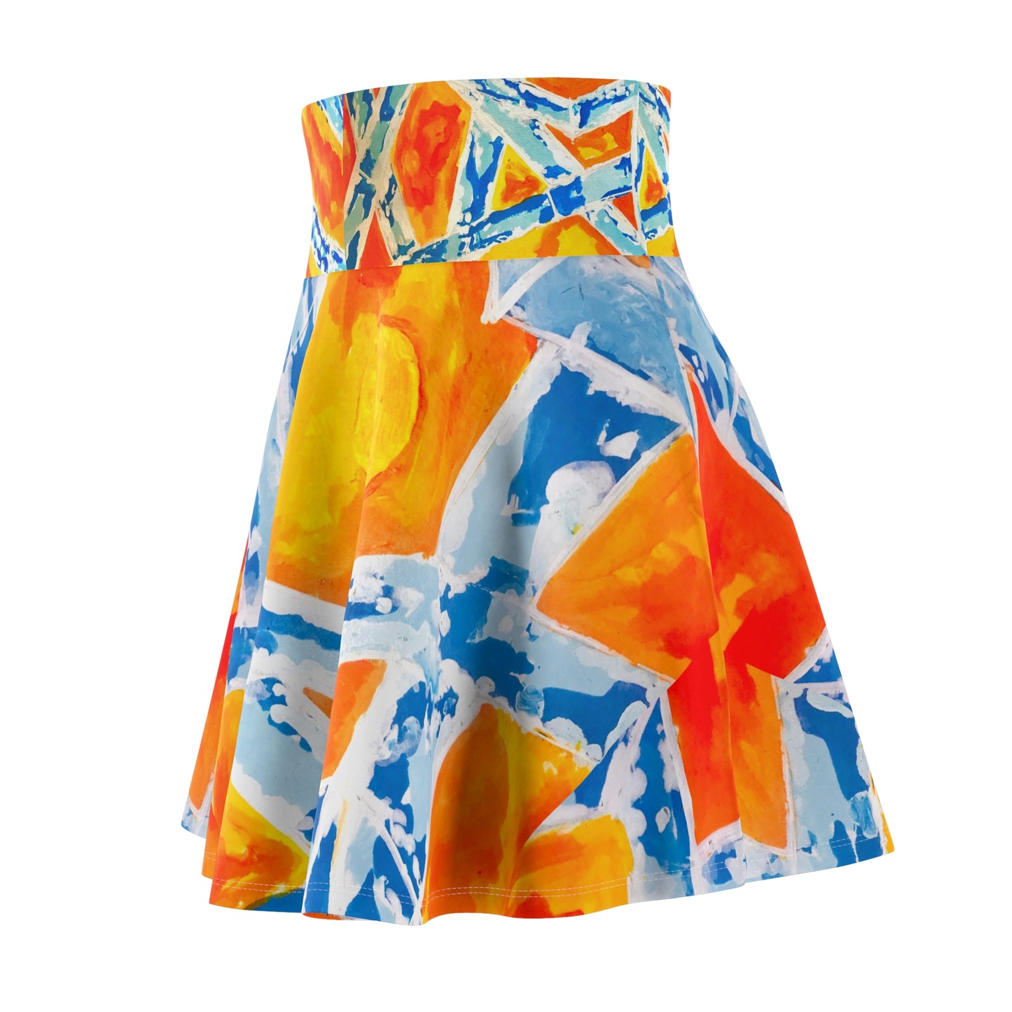Women's Skater Skirt – Sunset (1) – Waiting with your child